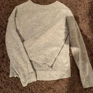 urban outfitters fuzzy side zip sweater